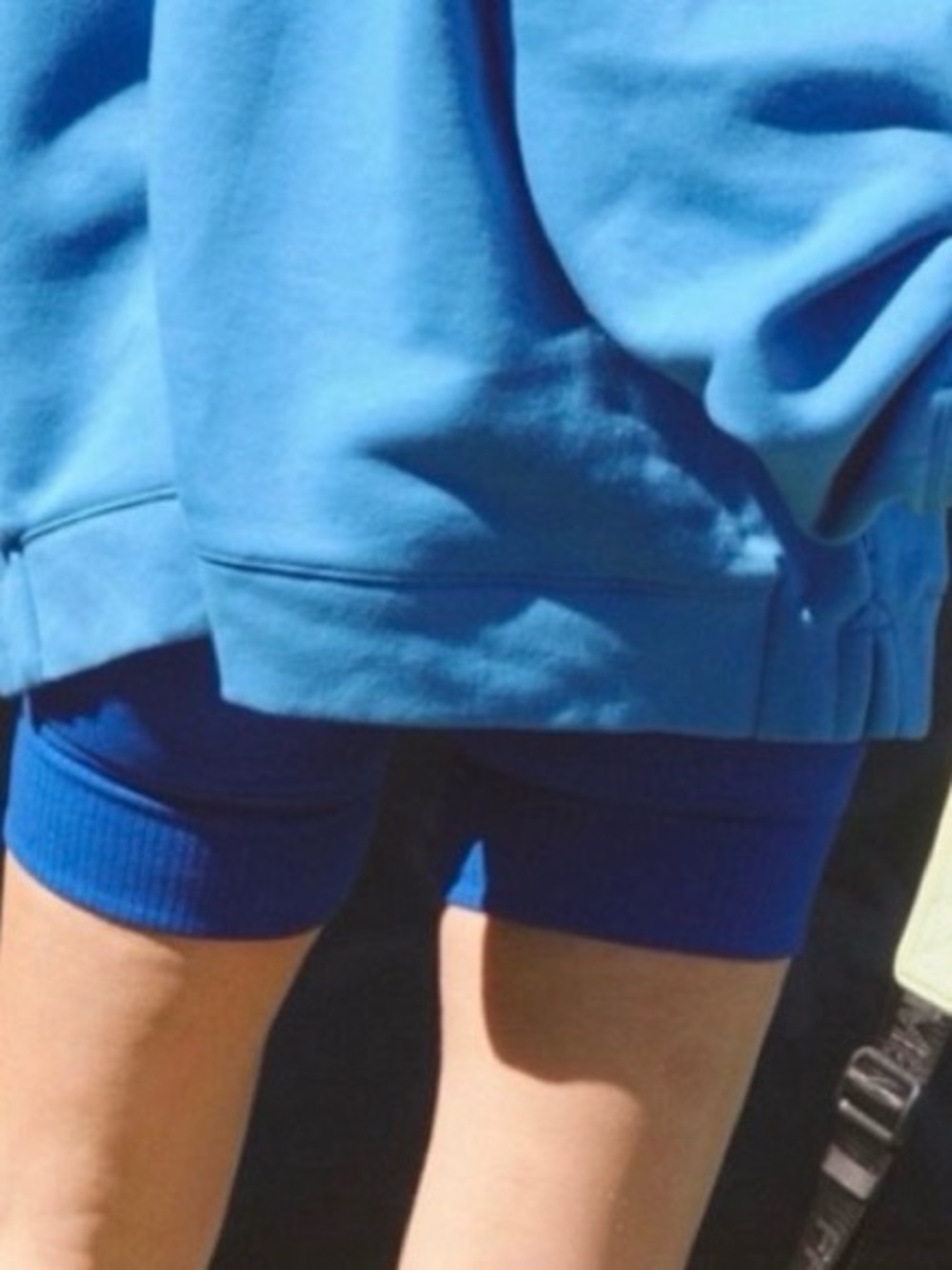 Free People Victory Solid biker shorts. NWOT. Electric blue - Picture 2 of 3